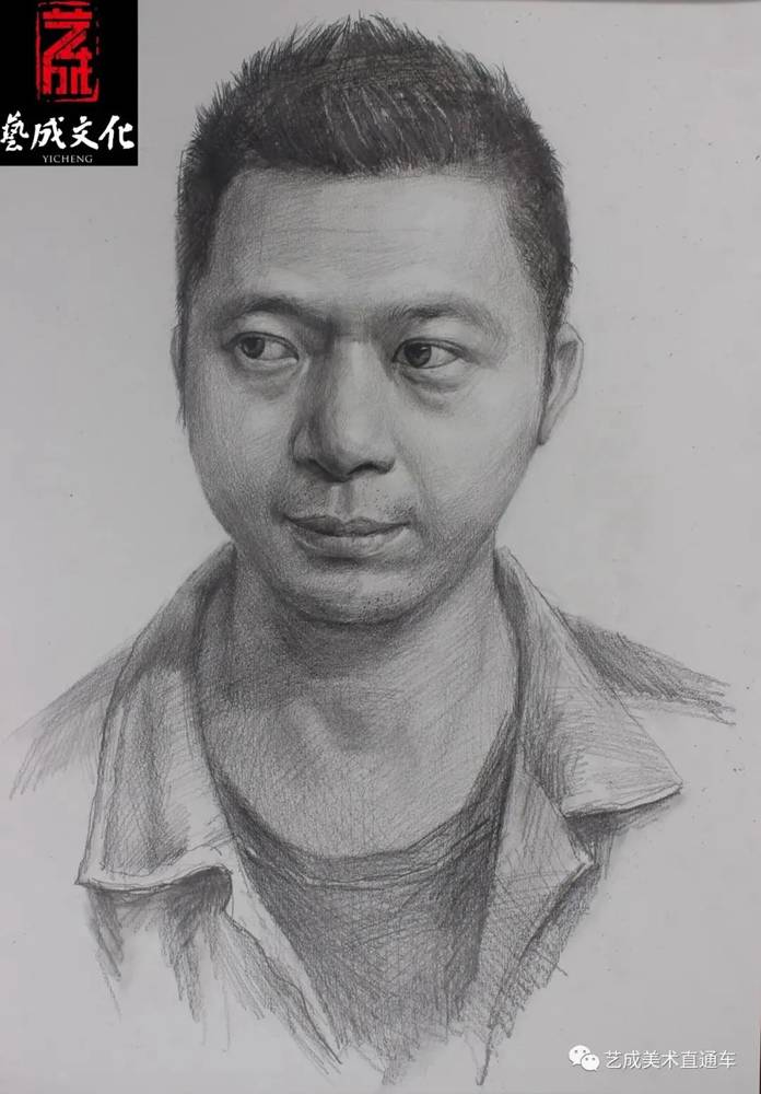 廣州美術(shù)高考班帶大家看看2021屆廣東藝成二模素描高分卷,58