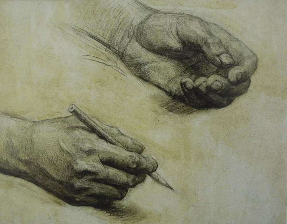 廣州畫室排名前五畫室給你整理了100幅手部刻畫作品拿去臨摹,08