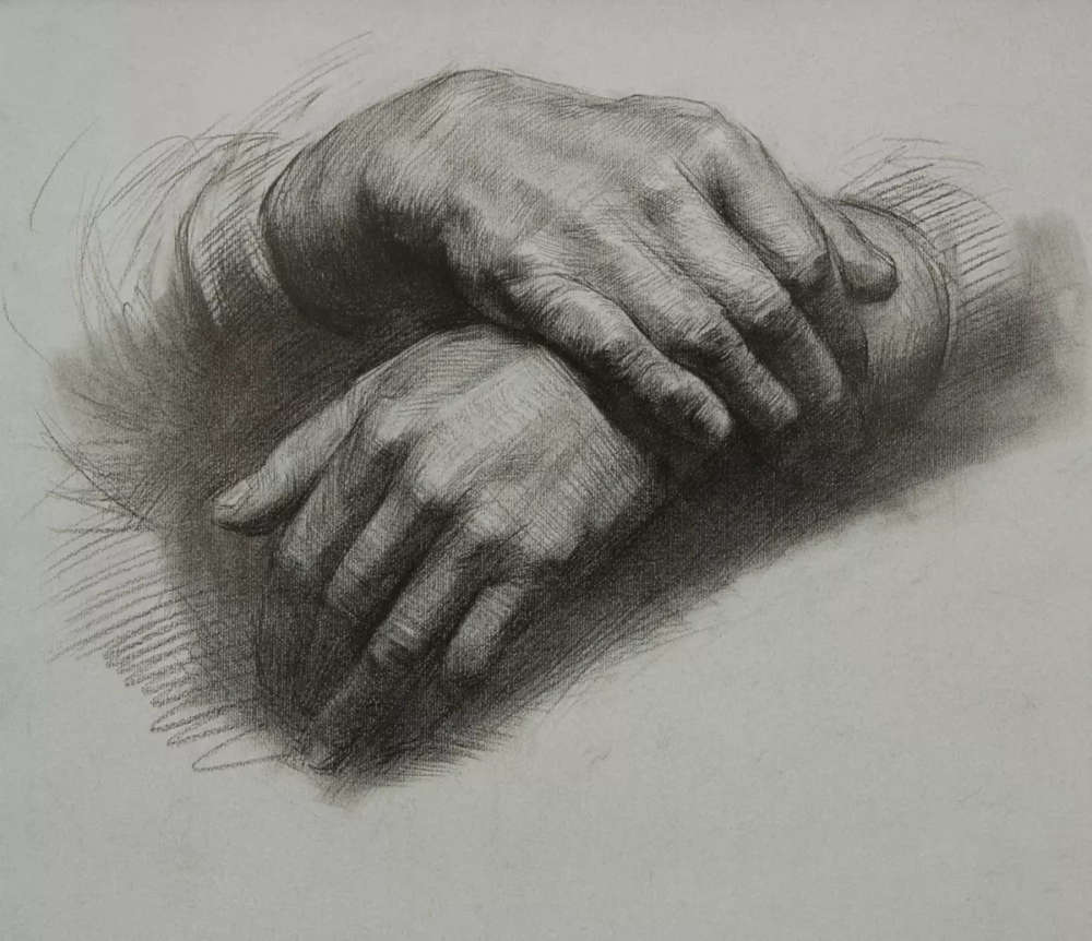 廣州畫室排名前五畫室給你整理了100幅手部刻畫作品拿去臨摹,13