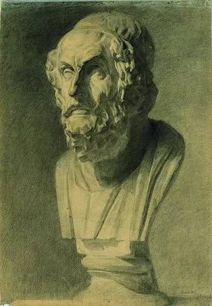 廣州十大畫室素描必分析之一，央美經典素描石膏像,06