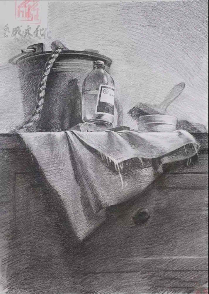 廣東模擬考/2020屆藝成一模高分卷欣賞（速寫、素描、色彩）,23