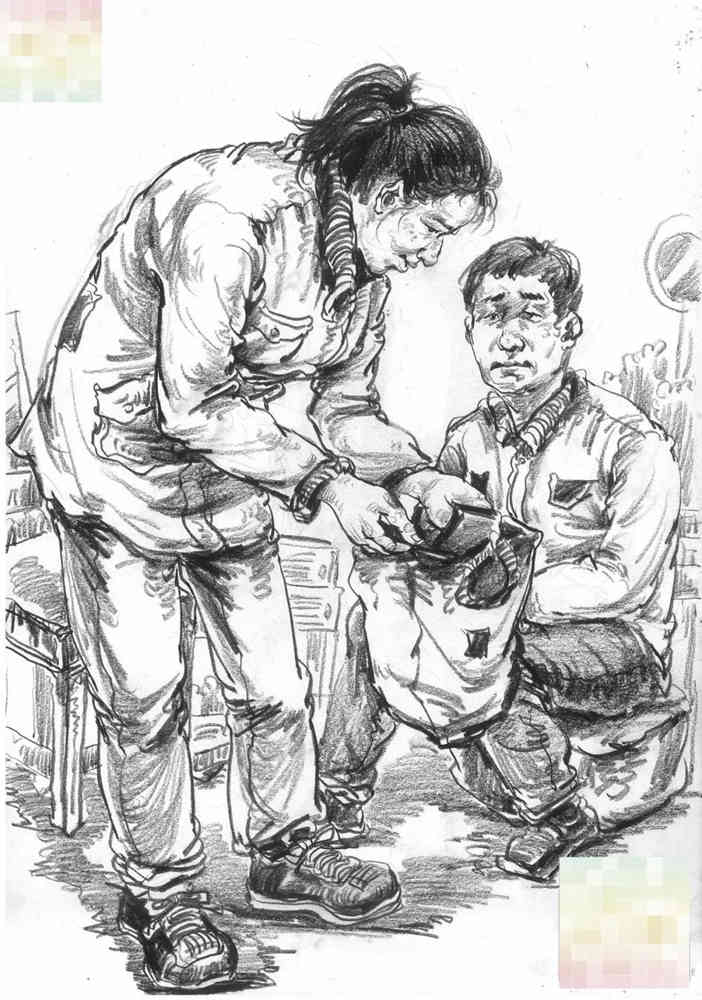 今天廣州十大畫室老師送你近兩年廣東模考速寫高分卷,29