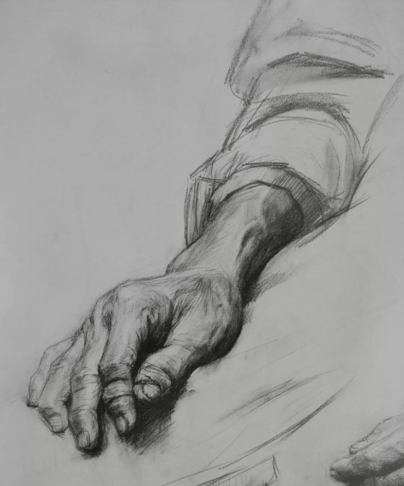 廣州畫室排名前五畫室給你整理了100幅手部刻畫作品拿去臨摹,31