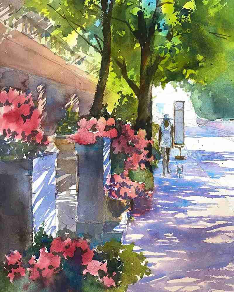 這些水彩作品用色用筆都是實力擔當,廣州十大畫室都在拿來臨摹,06