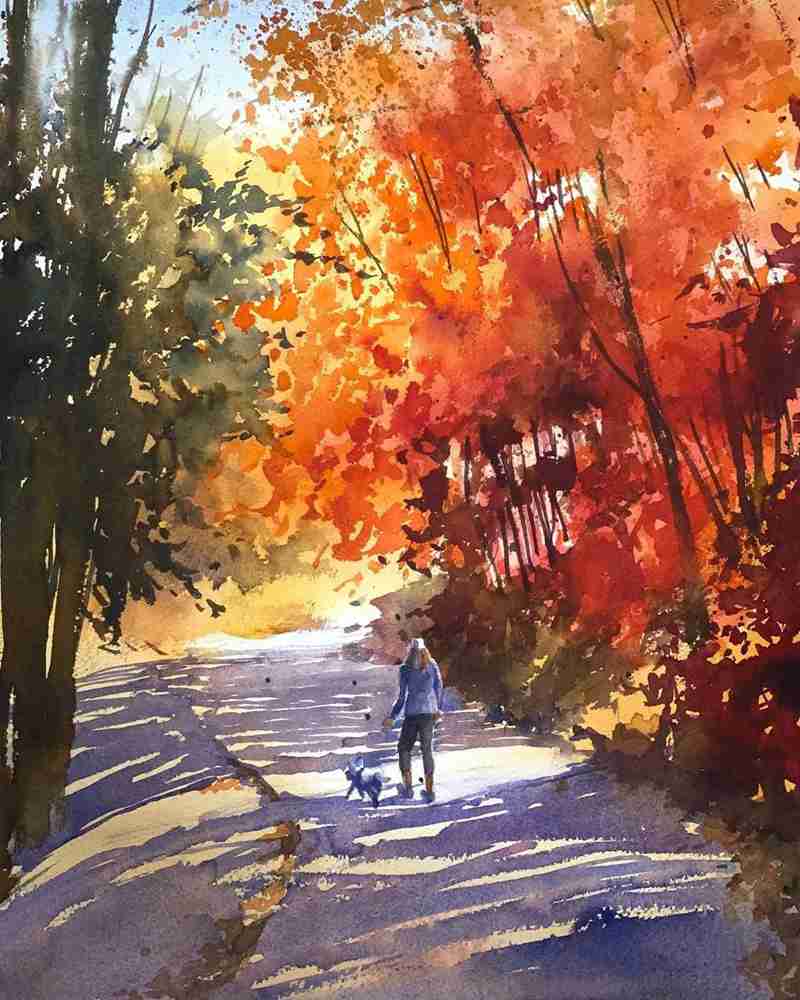 這些水彩作品用色用筆都是實力擔當,廣州十大畫室都在拿來臨摹,02