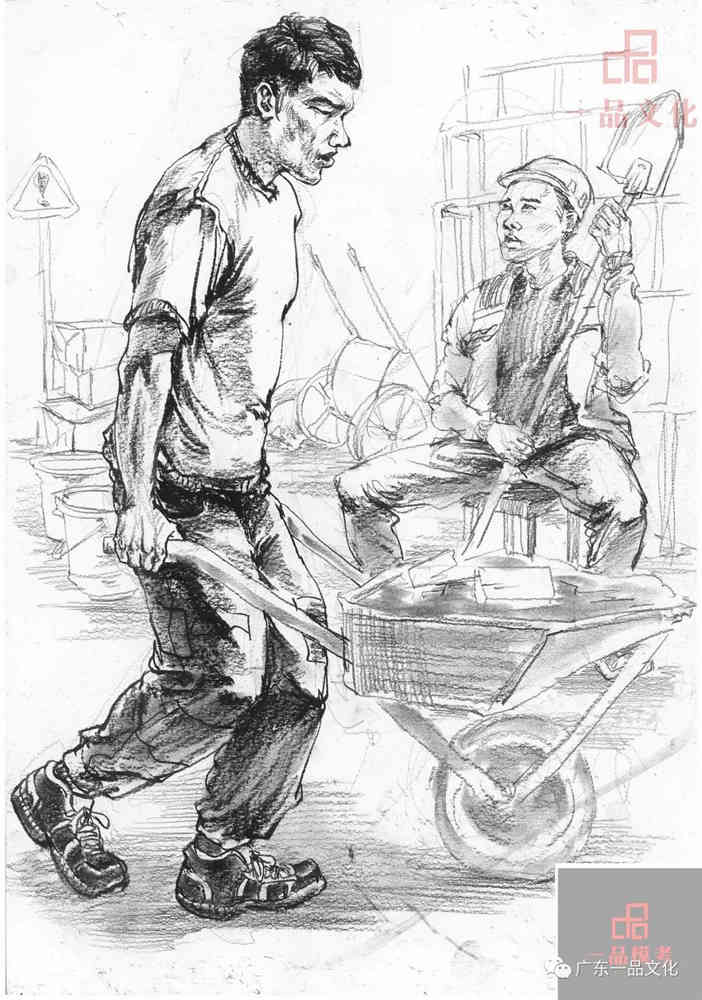 今天廣州十大畫室老師送你近兩年廣東模考速寫高分卷,81