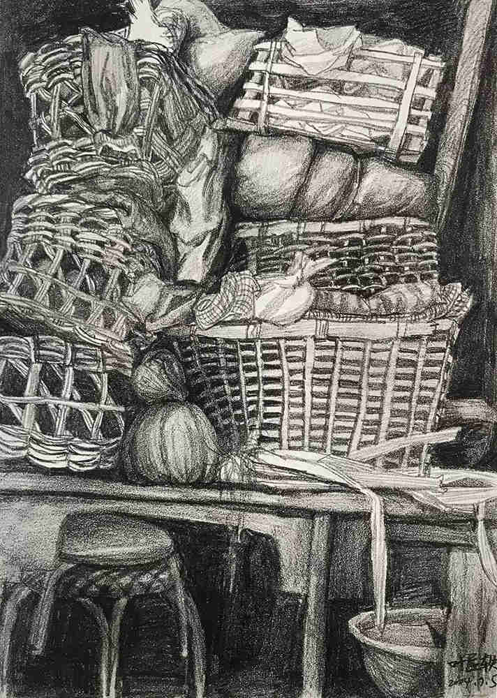 到了廣州前十畫室的寫生季，來看看中央美院附中的生活速寫,04