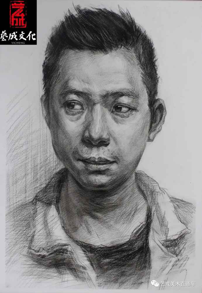 廣州美術(shù)高考班帶大家看看2021屆廣東藝成二模素描高分卷,59