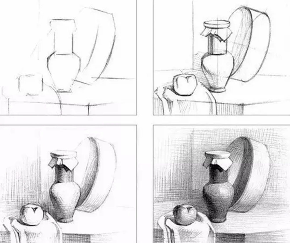 廣州畫室排名前十畫室給你一組適合零基礎臨摹的素描教程,30