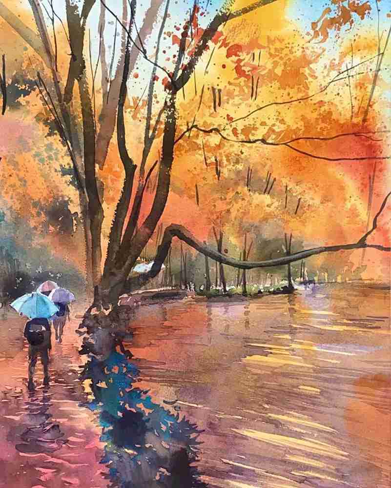 這些水彩作品用色用筆都是實力擔當,廣州十大畫室都在拿來臨摹,04