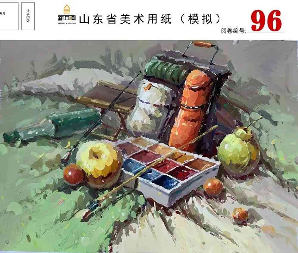 21屆山東美術二模高分卷，廣州美術高考畫室覺得是神仙打架,13