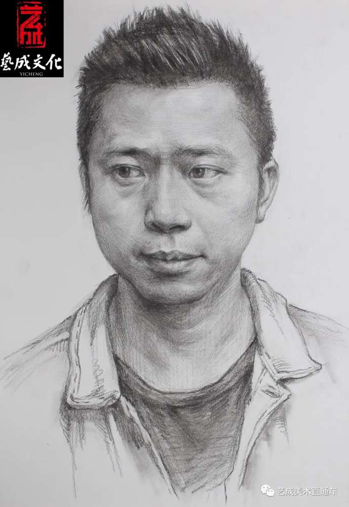 廣州美術(shù)高考班帶大家看看2021屆廣東藝成二模素描高分卷,39