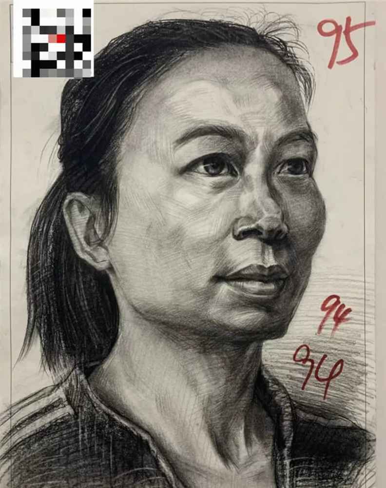 21屆廣西藝成二模高分卷發布，廣州美術高考班覺得與一模進步好大,12