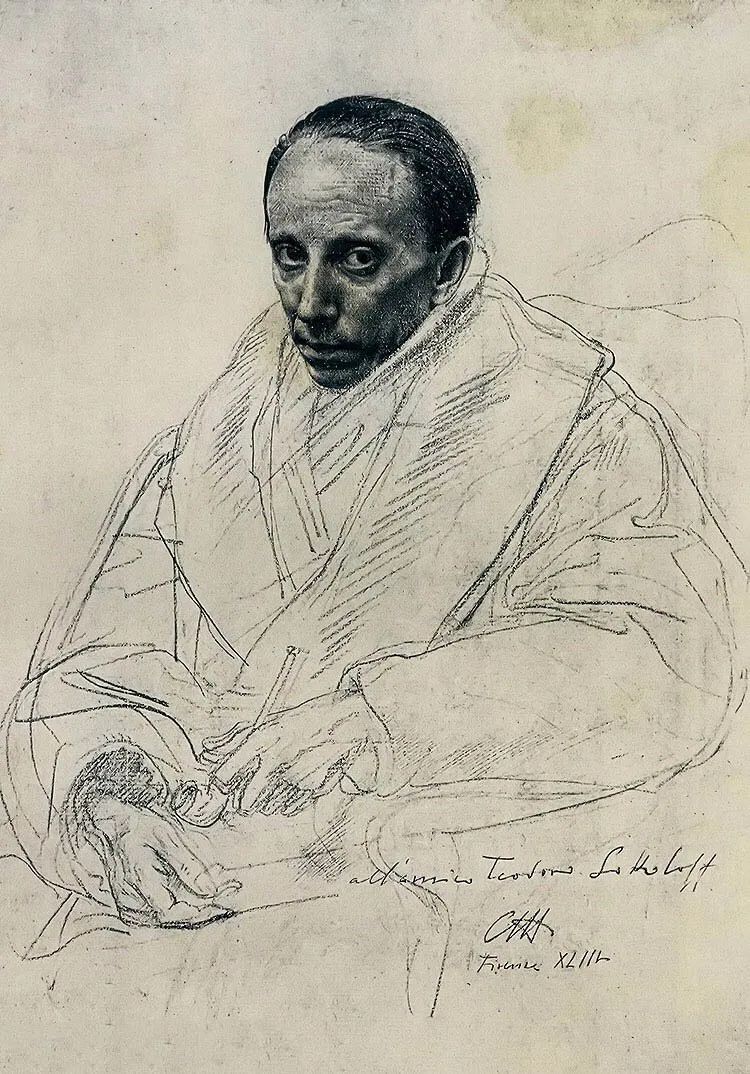 精選100幅中外大師人像作品，廣州圍墻畫室覺得你應該收藏！附圖47