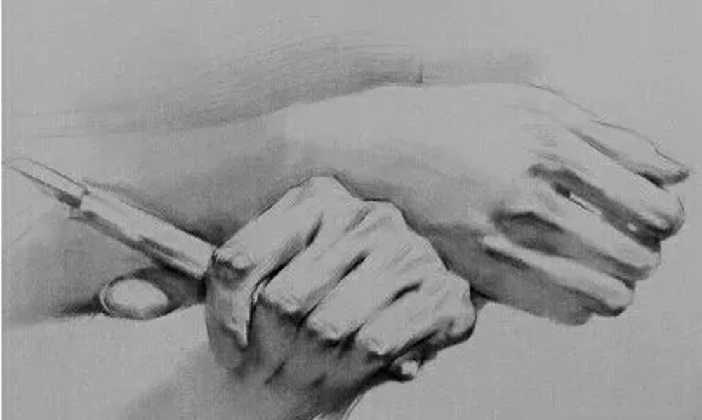 廣州畫室排名前五畫室給你整理了100幅手部刻畫作品拿去臨摹,55