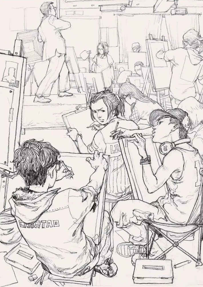 廣州畫室排名前三畫室教你場景速寫如何拿高分,14