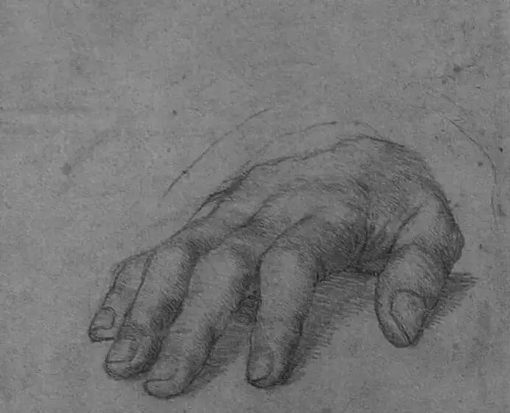 廣州畫室排名前五畫室給你整理了100幅手部刻畫作品拿去臨摹,68