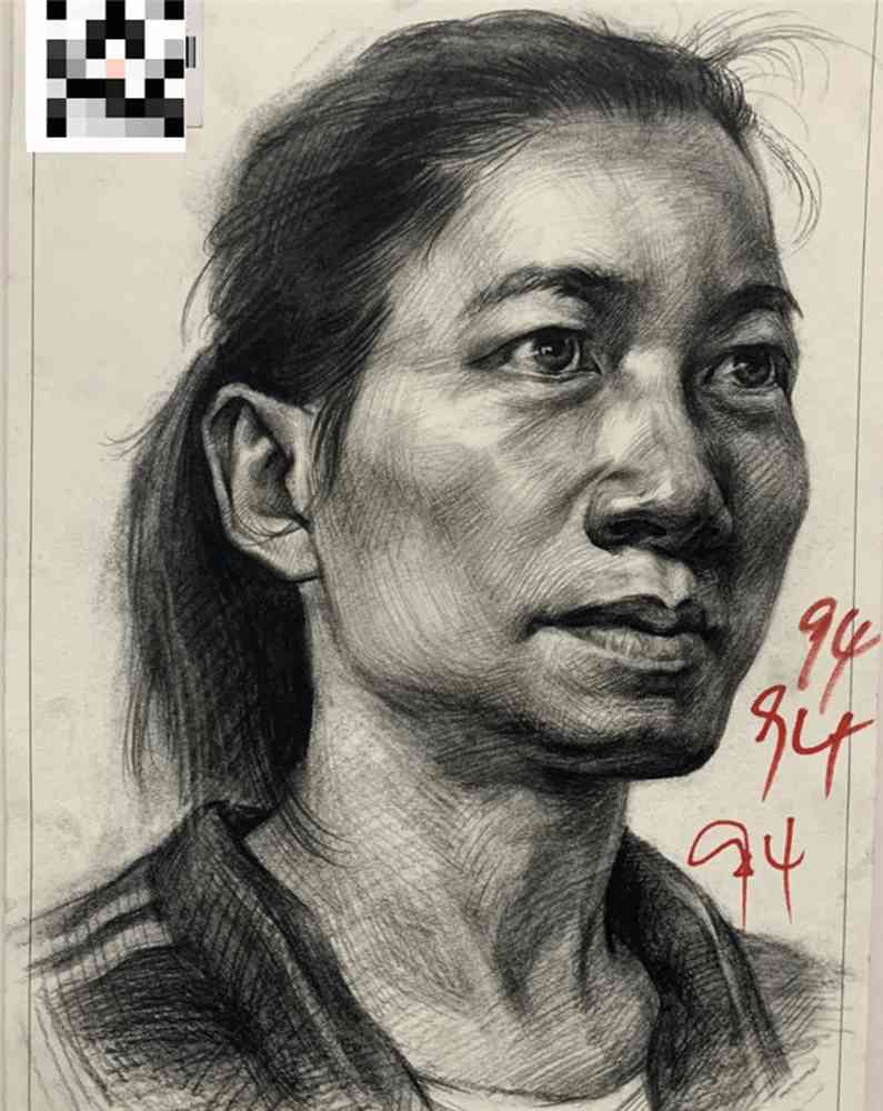 21屆廣西藝成二模高分卷發布，廣州美術高考班覺得與一模進步好大,04