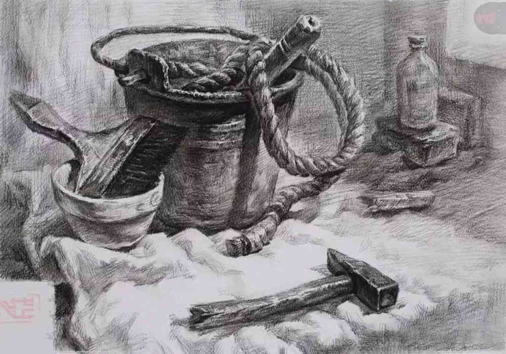 廣東模擬考/2020屆藝成一模高分卷欣賞（速寫、素描、色彩）,28