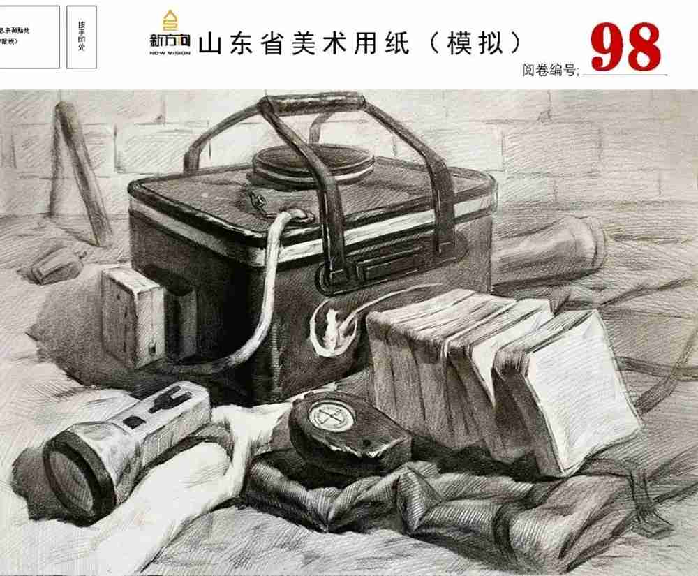 21屆山東美術二模高分卷，廣州美術高考畫室覺得是神仙打架,29