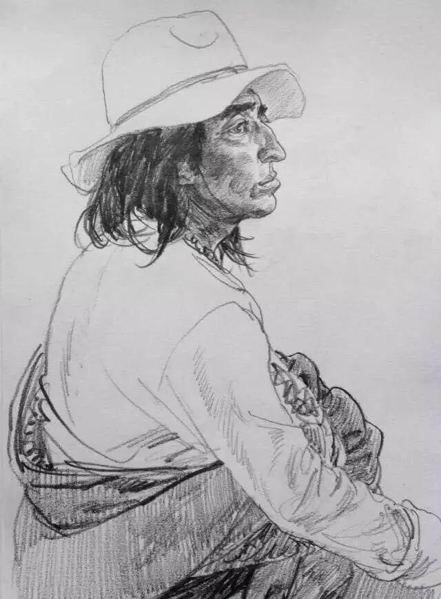 精選100幅中外大師人像作品，廣州圍墻畫室覺得你應該收藏！附圖78