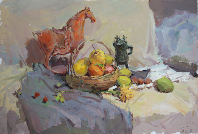 色彩靜物想要得高分?那得有自己的理解,你有嗎?圖二