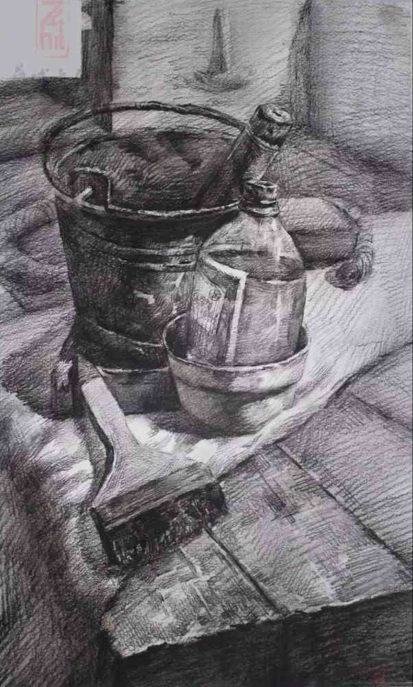 廣東模擬考/2020屆藝成一模高分卷欣賞（速寫、素描、色彩）,30