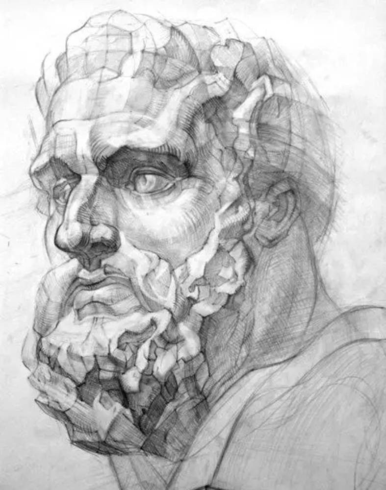 廣州畫室排名前十畫室給你一組適合零基礎臨摹的素描教程,35