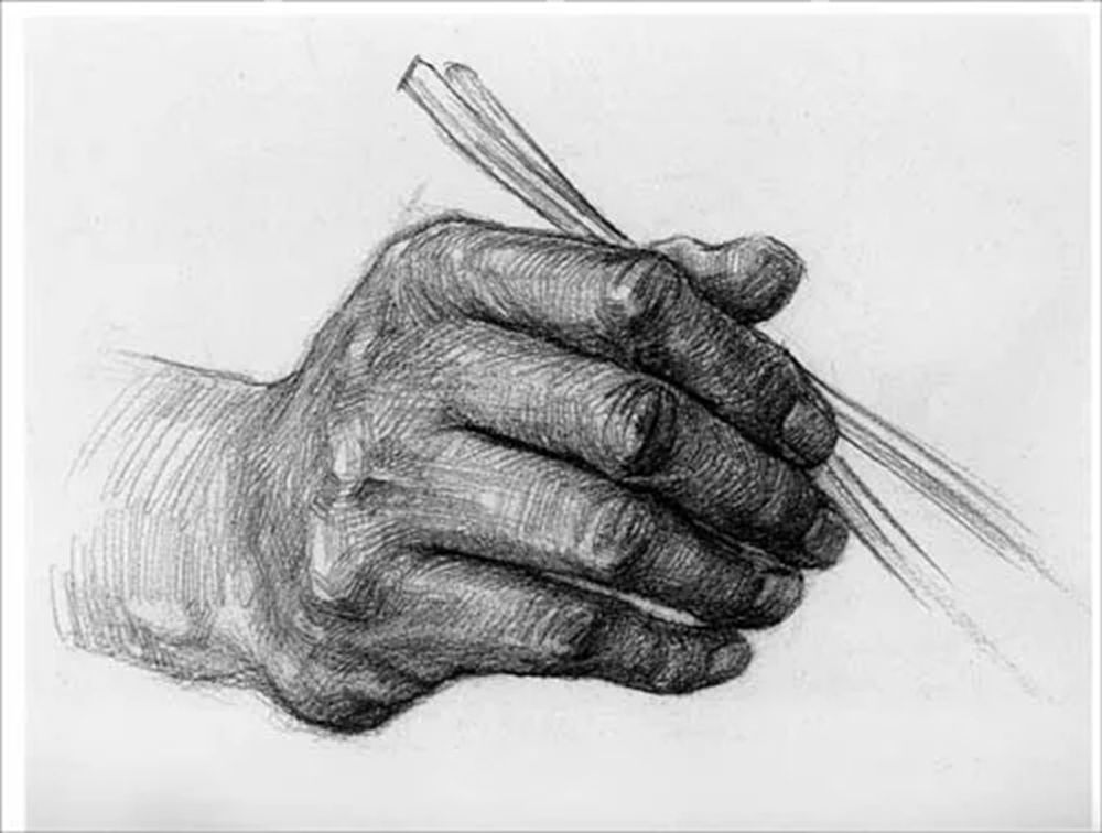 廣州畫室排名前五畫室給你整理了100幅手部刻畫作品拿去臨摹,34