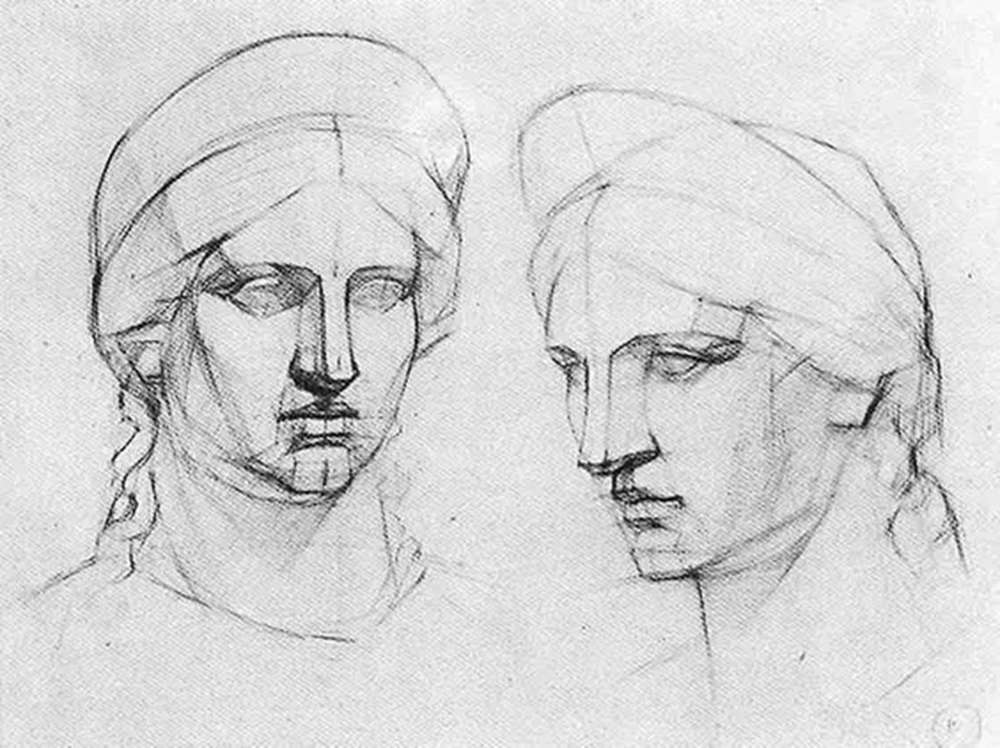 廣州畫室排名前十畫室給你一組適合零基礎臨摹的素描教程,36