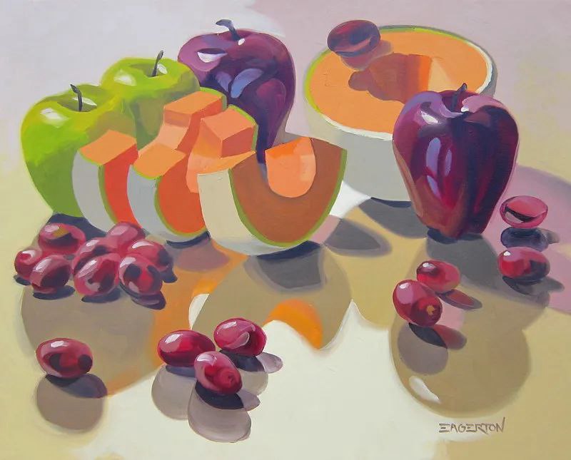 這樣通透的色彩靜物,短期的目標就它了!廣州圍墻畫室靜候佳音!附圖2