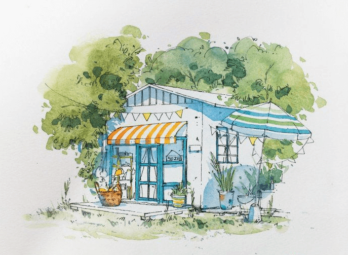 水彩畫建筑畫法實操教程！想要拿建筑來練水彩技巧別錯過了！圖五