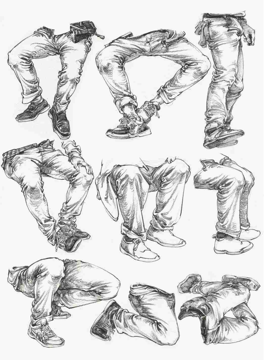 看完廣州美術高考班整理的這篇,就不會再說你不會畫速寫衣褶了,11