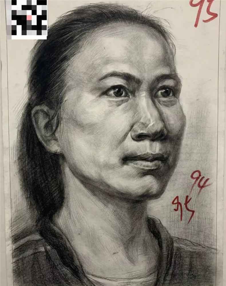 21屆廣西藝成二模高分卷發布，廣州美術高考班覺得與一模進步好大,03