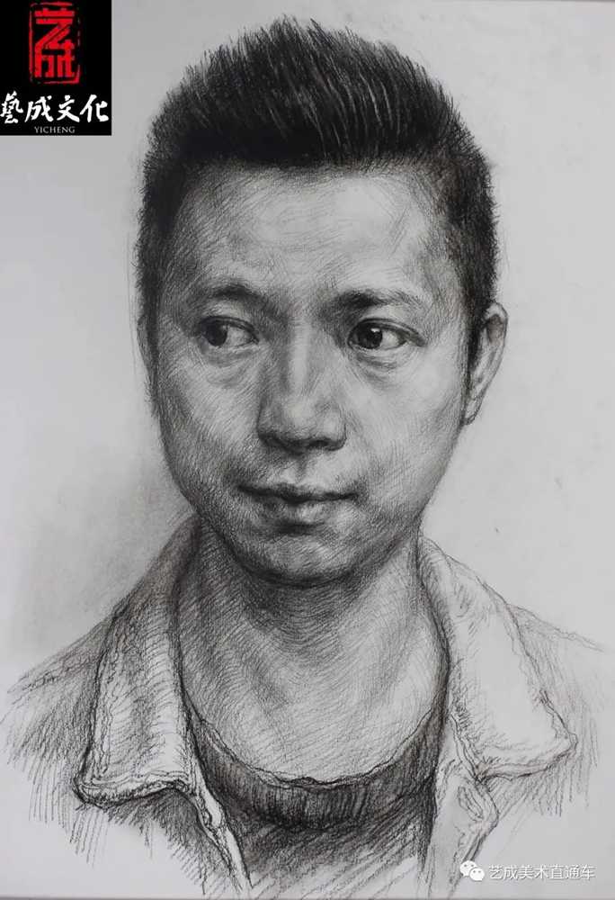 廣州美術(shù)高考班帶大家看看2021屆廣東藝成二模素描高分卷,55