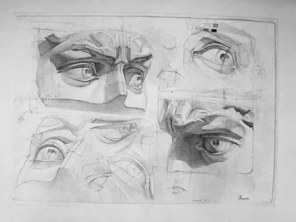 廣州畫室排名前十畫室給你一組適合零基礎臨摹的素描教程,62