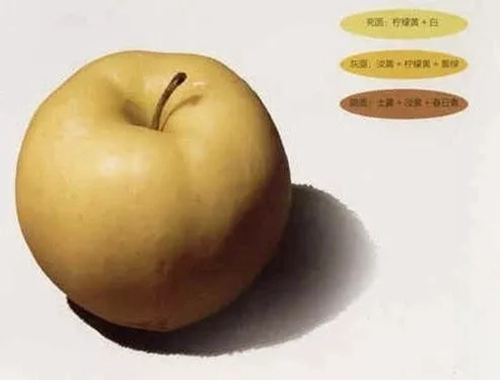 全網(wǎng)最全面的 “蘋果” 色彩靜物廣州藝考畫室教程！,07