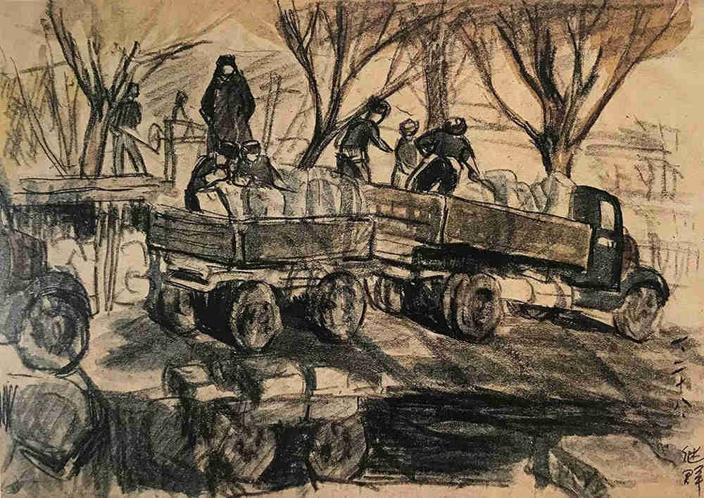 到了廣州前十畫室的寫生季，來看看中央美院附中的生活速寫,05