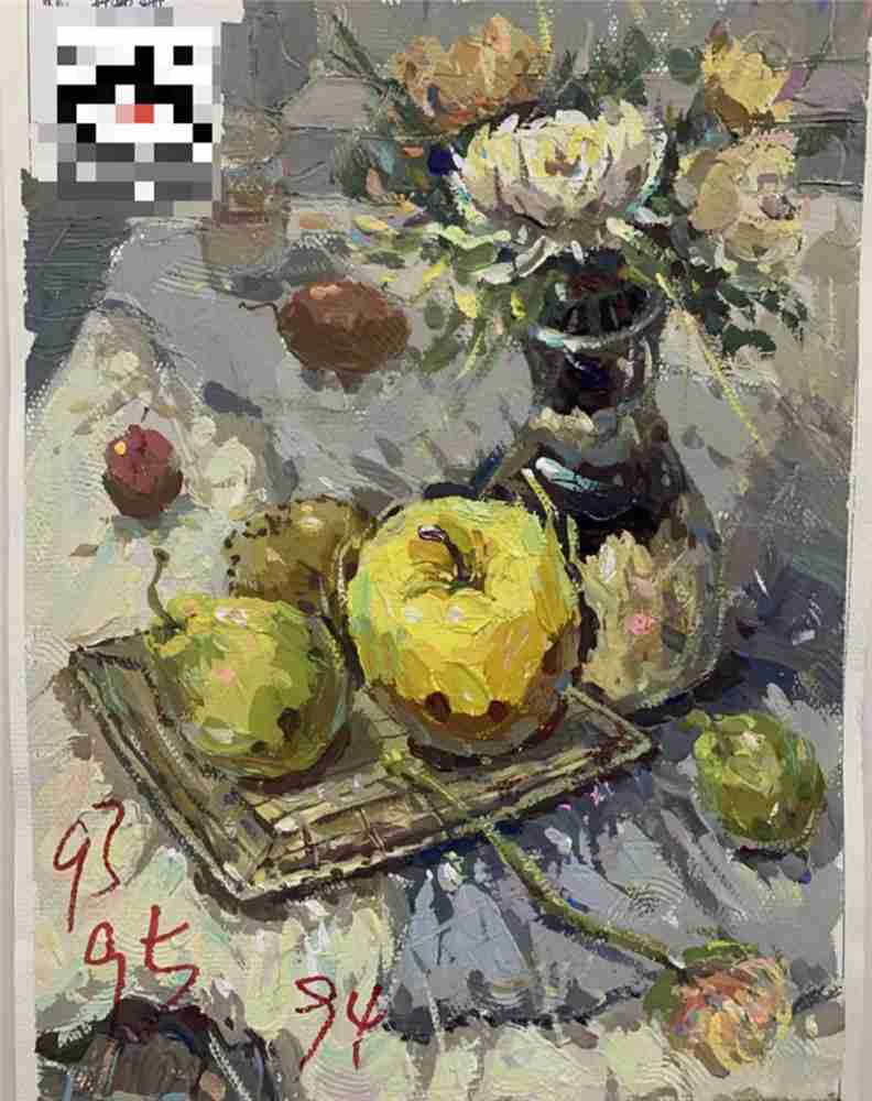 21屆廣西藝成二模高分卷發布，廣州美術高考班覺得與一模進步好大,35