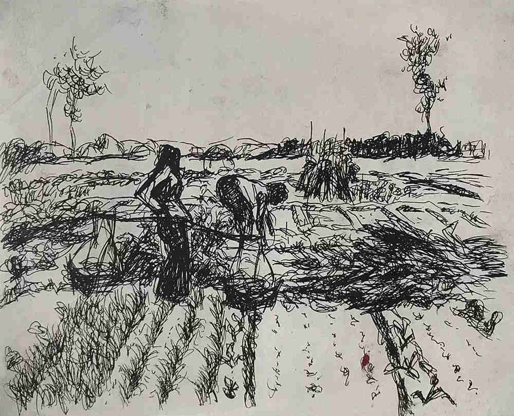 到了廣州前十畫室的寫生季，來看看中央美院附中的生活速寫,09