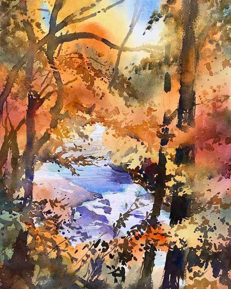 這些水彩作品用色用筆都是實力擔當,廣州十大畫室都在拿來臨摹,05