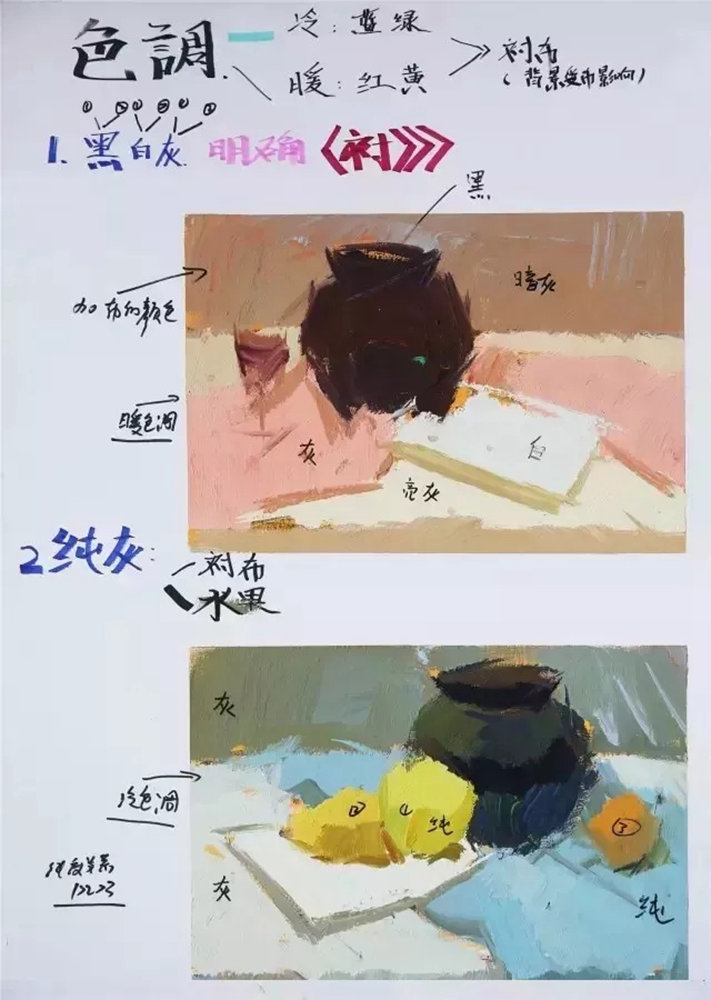 廣州前十畫室整理的色彩教學知識點和繪畫技巧,千萬要記得,02