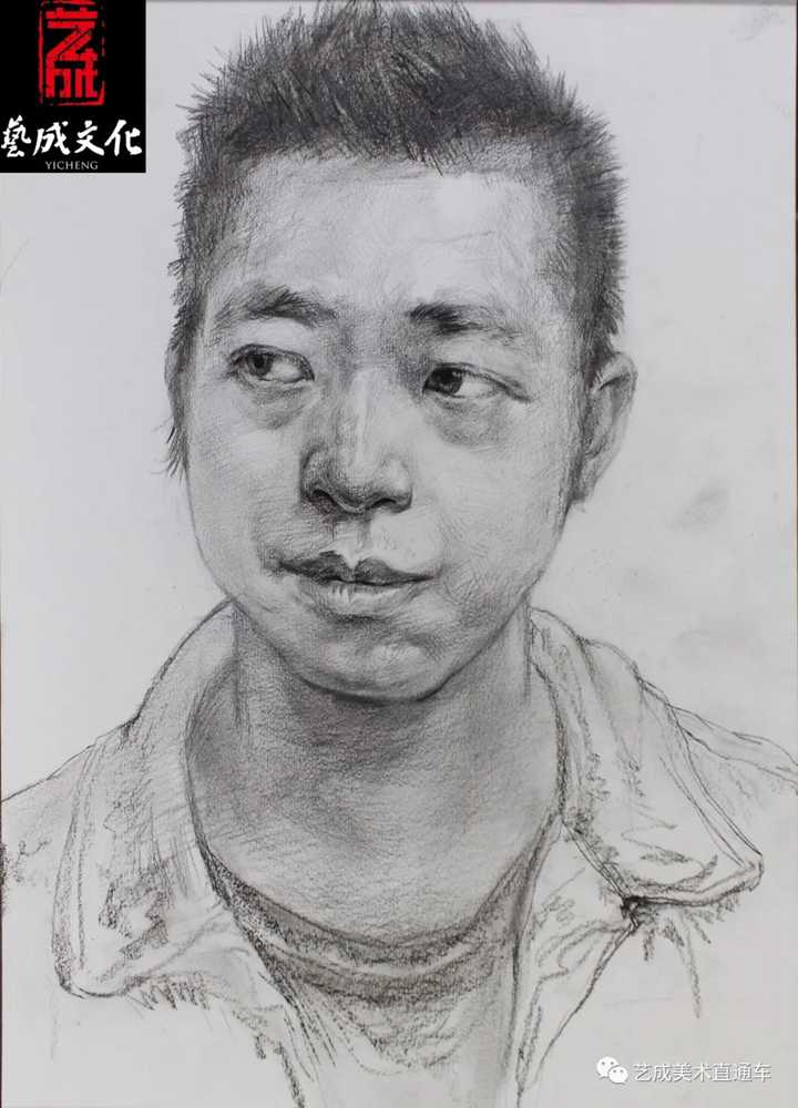 廣州美術(shù)高考班帶大家看看2021屆廣東藝成二模素描高分卷,54