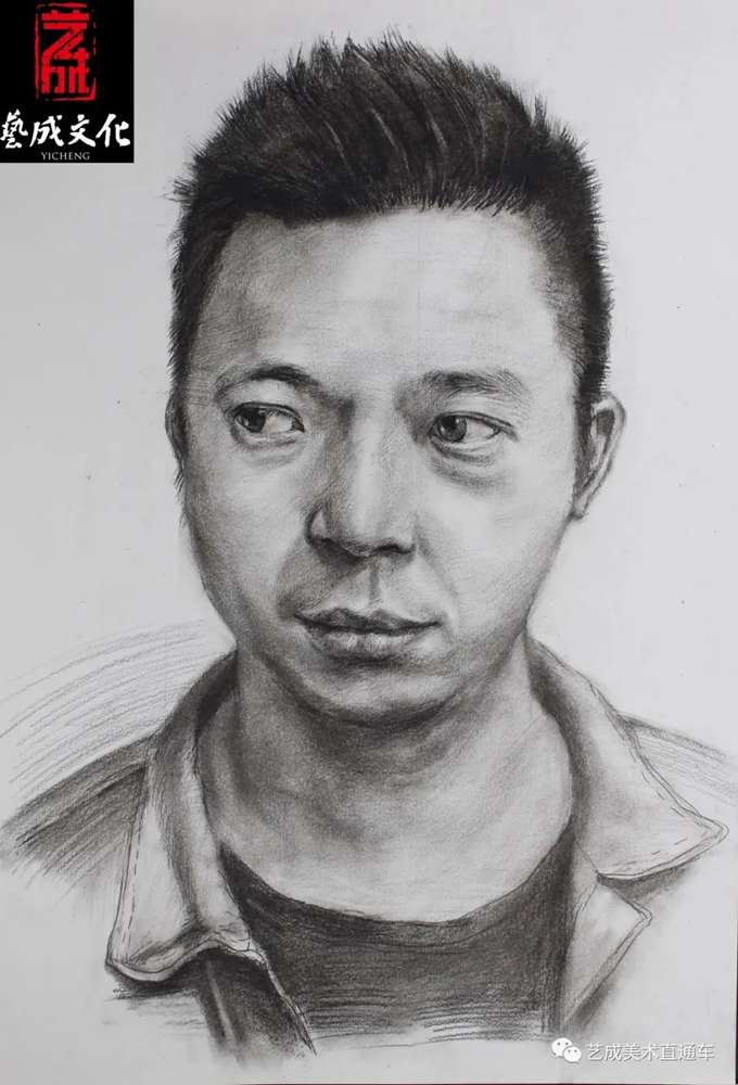 廣州美術(shù)高考班帶大家看看2021屆廣東藝成二模素描高分卷,75