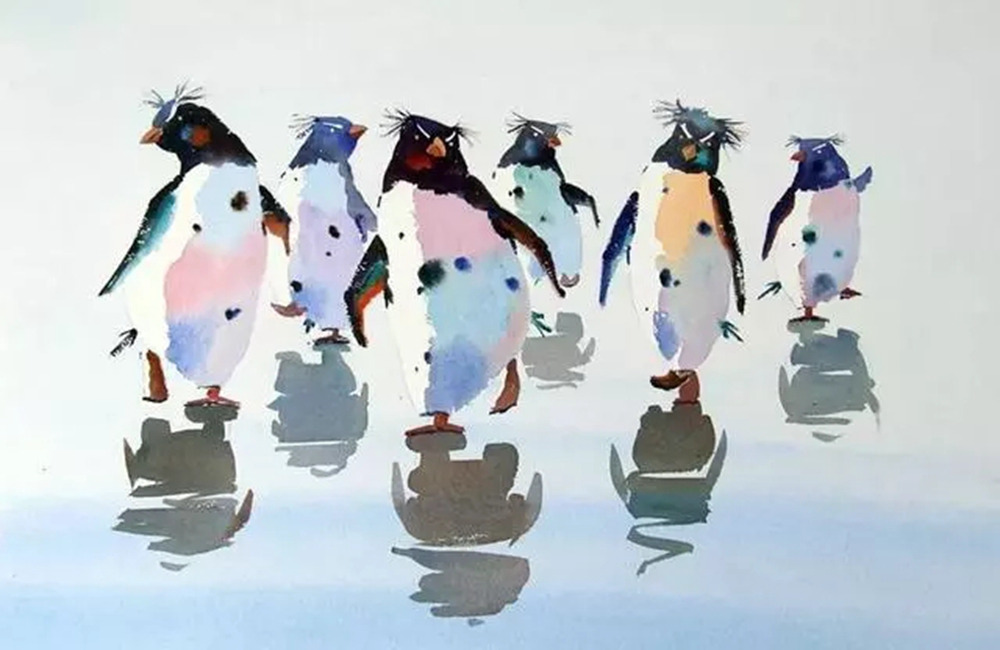 這樣的動物水彩畫廣州排名前十畫室覺得不能忍住笑,02