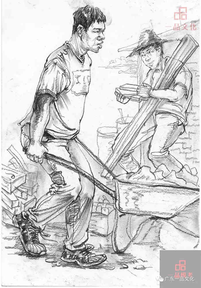 今天廣州十大畫室老師送你近兩年廣東模考速寫高分卷,84