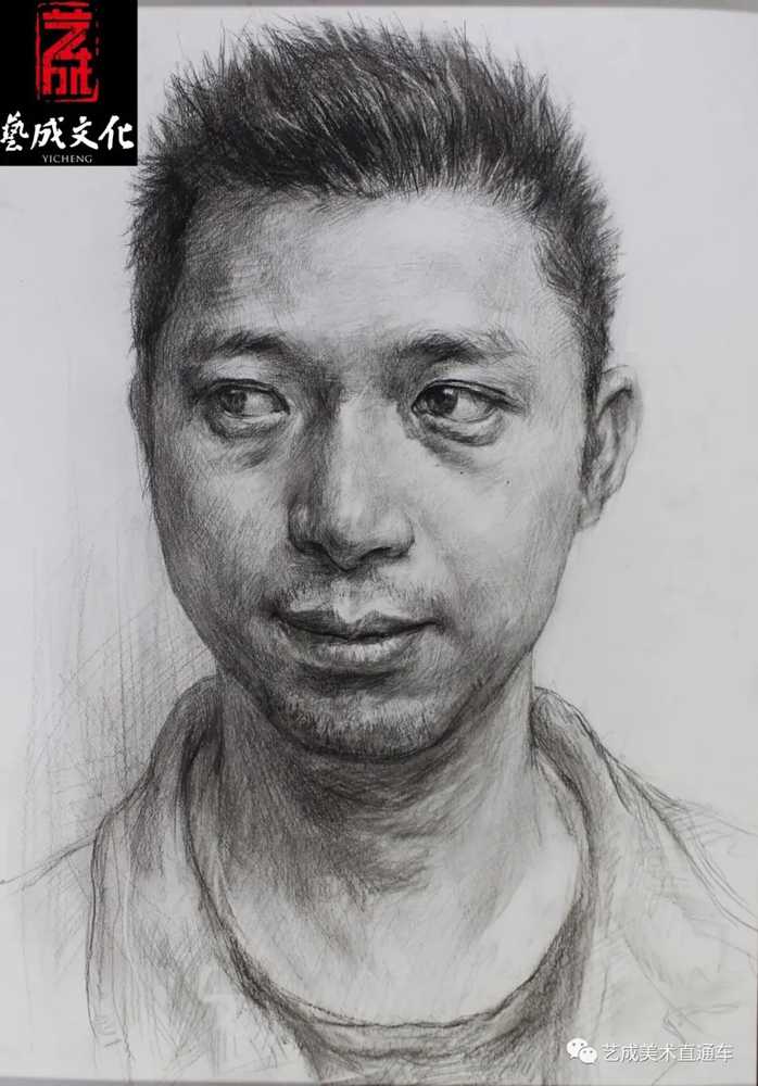 廣州美術(shù)高考班帶大家看看2021屆廣東藝成二模素描高分卷,63