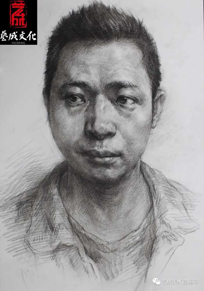 廣州美術(shù)高考班帶大家看看2021屆廣東藝成二模素描高分卷,50