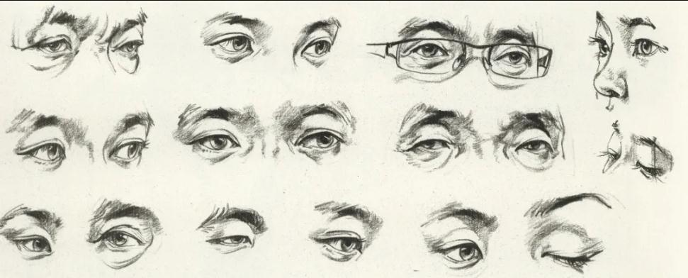 廣州前十畫室超強干貨丨速寫局部之眼耳鼻嘴的刻畫,02