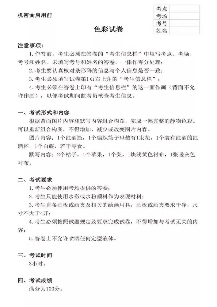 廣東模擬考/2020屆藝成一模高分卷欣賞（速寫、素描、色彩）,46